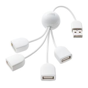 USB-HUB234WH / USB2.0ハブ(4ポート・ホワイト)