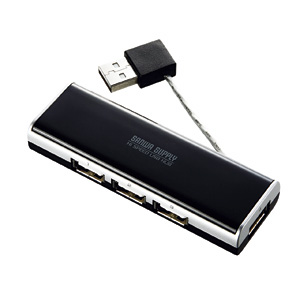 USB-HUB236BK / USB2.0ハブ（ブラック）