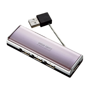 USB-HUB236P / USB2.0ハブ(ピンク)