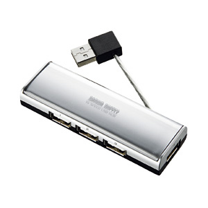 USB-HUB236SV / USB2.0ハブ（シルバー）