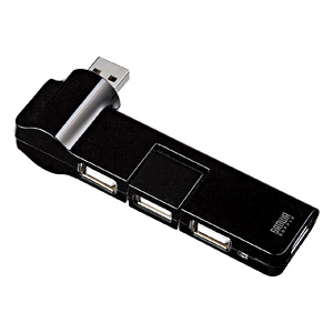 USB-HUB238BK / USB2.0ハブ(ブラック)