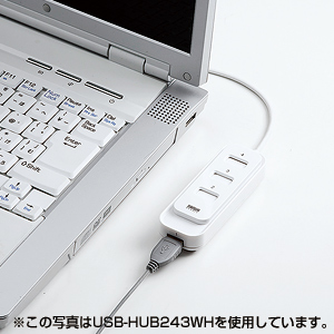 USB-HUB241WH / USB2.0ハブ(3ポート・ホワイト）