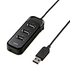 USB-HUB245BK / USB2.0ハブ(4ポート・ブラック）