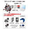 USB-HUB250BK / USB2.0ハブ（ブラック）