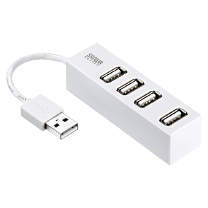 USB-HUB251W / 4ポートUSB2.0ハブ（ホワイト）