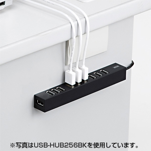 USB-HUB252BK / 磁石付き4ポートUSB2.0ハブ（ブラック）