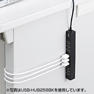 USB-HUB254W / 磁石付き4ポートUSB2.0ハブ（ホワイト）