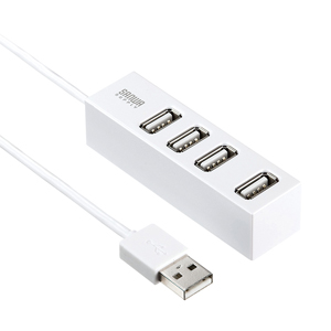 USB-HUB254W / 磁石付き4ポートUSB2.0ハブ(ホワイト)