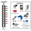 USB-HUB256BK / 磁石付き10ポートUSB2.0ハブ（ブラック）