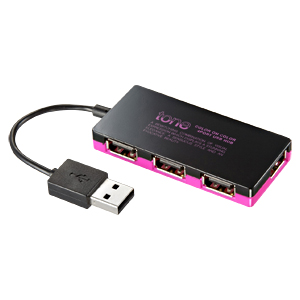 USB-HUB257BK1 / 4ポートUSB2.0ハブ（ブラック）