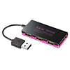 USB-HUB257BK1 / 4ポートUSB2.0ハブ（ブラック）