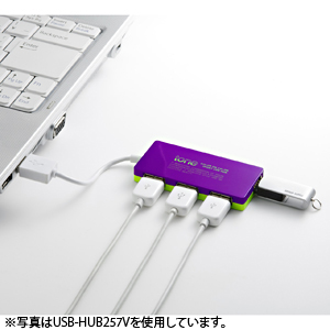 USB-HUB257P / 4ポートUSB2.0ハブ（ピンク）