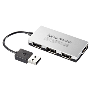 USB-HUB257SV / 4ポートUSB2.0ハブ（シルバー）
