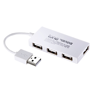 USB-HUB257W / 4ポートUSB2.0ハブ（ホワイト）