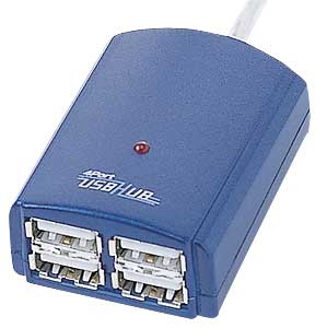 USB-HUBN13MB / コンパクトUSBハブ(4ポート・メタリックブルー)