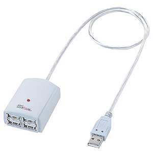 USB-HUBN13PW / コンパクトUSBハブ（4ポート）