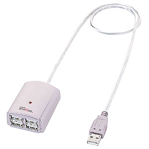 USB-HUBN13SP / コンパクトUSBハブ(4ポート・ピンキッシュシルバー)