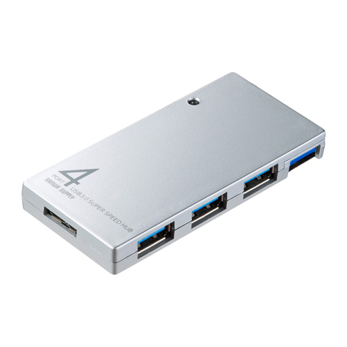 USB-HVM415SV / 4ポートUSB3.0ハブ（シルバー）