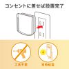 USB-LED01N LEDセンサーライト(壁コンセント用) USB-LED01N / LEDセンサーライト(壁コンセント用)