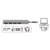 USB-S2TCH23MS USB Type-C USB2.0 4ポート スリムハブ USB-S2TCH23MS / USB Type-C USB2.0 4ポート スリムハブ