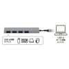 USB-S3H423MS / USB3.2 Gen1 4ポート スリムハブ