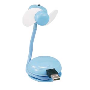 USB-TOY13M / USBミニミニ扇風機（ライトブルー）