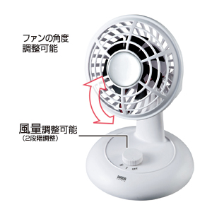 USB-TOY49W / USB扇風機(ホワイト)
