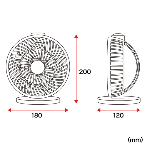 USB-TOY80BK / USB扇風機（ブラック）