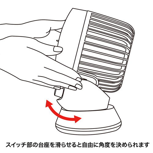 USB-TOY88BK / USB扇風機（ツイン羽根タイプ・ブラック/ホワイト）