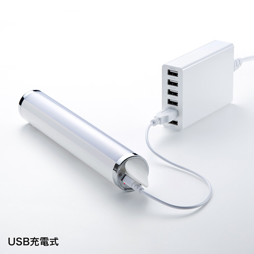 USB-TOY90W / LEDポータブルライト（USB充電式・ホワイト）