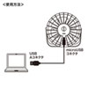 USB-TOY93BK / USB扇風機（マットブラック）