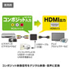 VGA-CVHD4 コンポジット信号HDMI変換コンバーター VGA-CVHD4 / コンポジット信号HDMI変換コンバーター