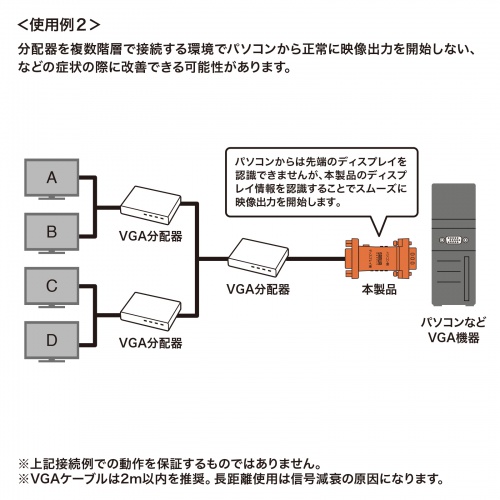 VGA-EDID3 / EDID保持器（VGA用）