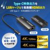 VGA-EXHDC / USB Type-CーHDMI変換エクステンダー（4K対応）