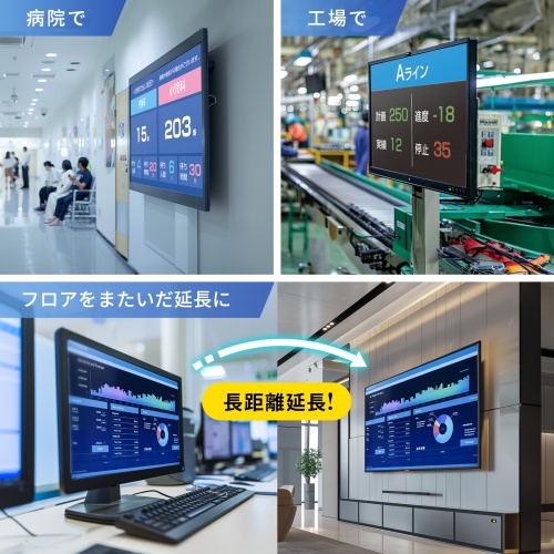 VGA-EXHDFB / 光ファイバHDMIエクステンダー（4K対応・300m延長）
