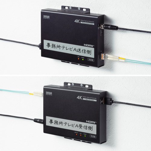 VGA-EXHDFB / 光ファイバHDMIエクステンダー（4K対応・300m延長）