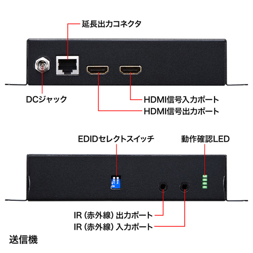 VGA-EXHDPOE2 / PoE対応HDMIエクステンダー（セットモデル）