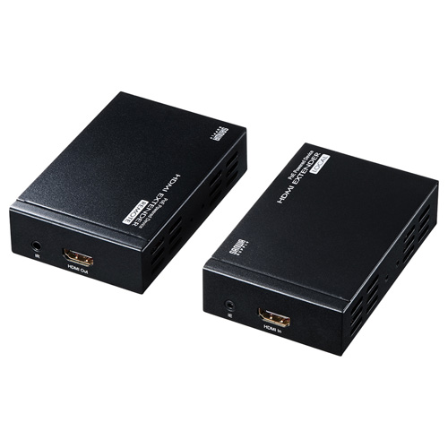 VGA-EXHDPOE【PoE対応HDMIエクステンダー（セットモデル）】受信機側にACアダプタを必要としないPoE(Power over  Ethernet)対応のHDMIエクステンダー。 | サンワサプライ株式会社