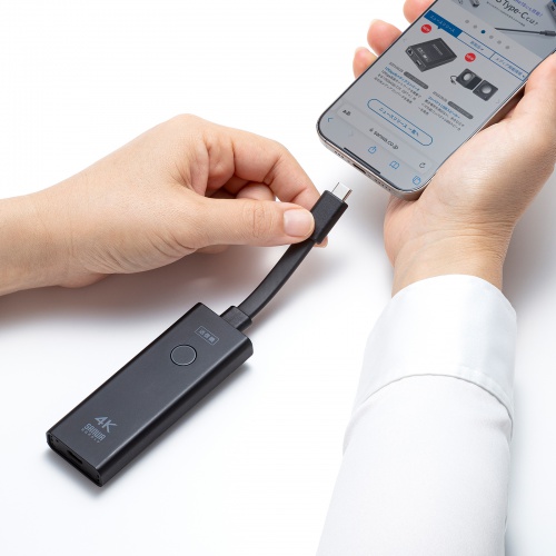 VGA-EXWHD12CSET / 4K対応ワイヤレスHDMIエクステンダー（Type-C送信機2台・収納BOXセット）