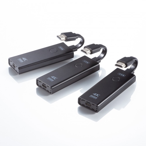 VGA-EXWHD12SET / 4K対応ワイヤレスHDMIエクステンダー（HDMI送信機2台・収納BOXセット）