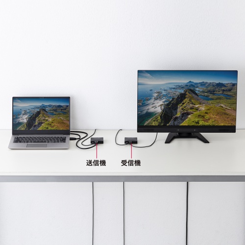 VGA-EXWHD13 / ワイヤレスHDMIエクステンダー（最大60m延長・セットモデル）