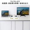 VGA-EXWHD13 ワイヤレスHDMIエクステンダー(最大60m延長・セットモデル) VGA-EXWHD13 / ワイヤレスHDMIエクステンダー(最大60m延長・セットモデル)