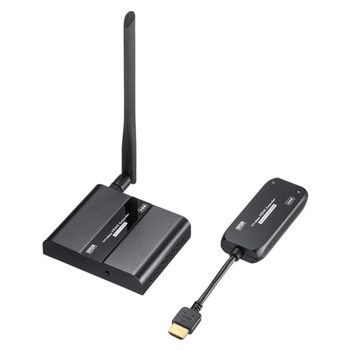 VGA-EXWHD8【ワイヤレスHDMIエクステンダー】HDMI信号をワイヤレスで送信し離れた場所に設置された液晶テレビやプロジェクターから出力できる、HDMI送受信機のセットモデル。USB給電式。  | サンワサプライ株式会社