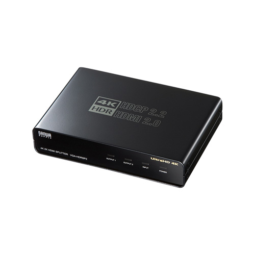 VGA-HDRSP2【4K/60Hz・HDR対応HDMI分配器（2分配）】最大4K/60Hz出力に 