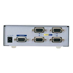 VGA-HRSW4 / スイッチ付モニタ分配器（4分配）