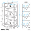 WG-100N ファイルワゴン(3段) WG-100N / ファイルワゴン(3段)