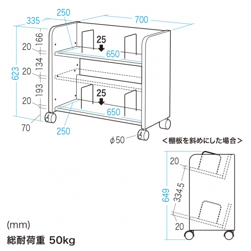 WG-302N / 高耐荷重ファイルワゴン