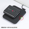 WLC-PAD12BK ワイヤレス充電パッド(ブラック) WLC-PAD12BK / ワイヤレス充電パッド(ブラック)