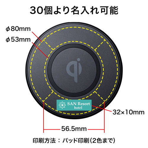 WLC-PAD16BK / ワイヤレス充電パッド（5W）