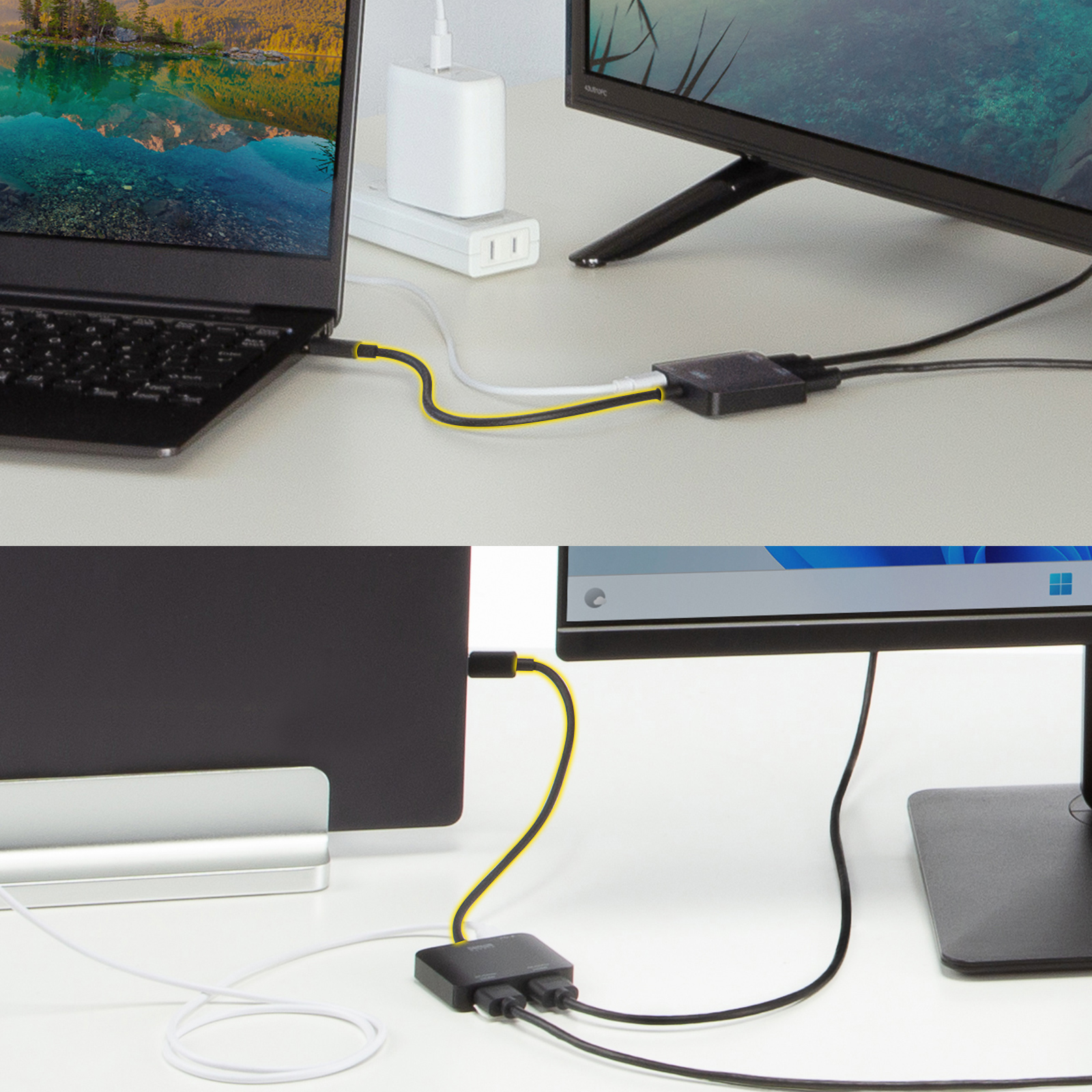 配線しやすいケーブルの長さを説明する画像